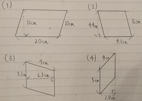 平行四辺形の面積
